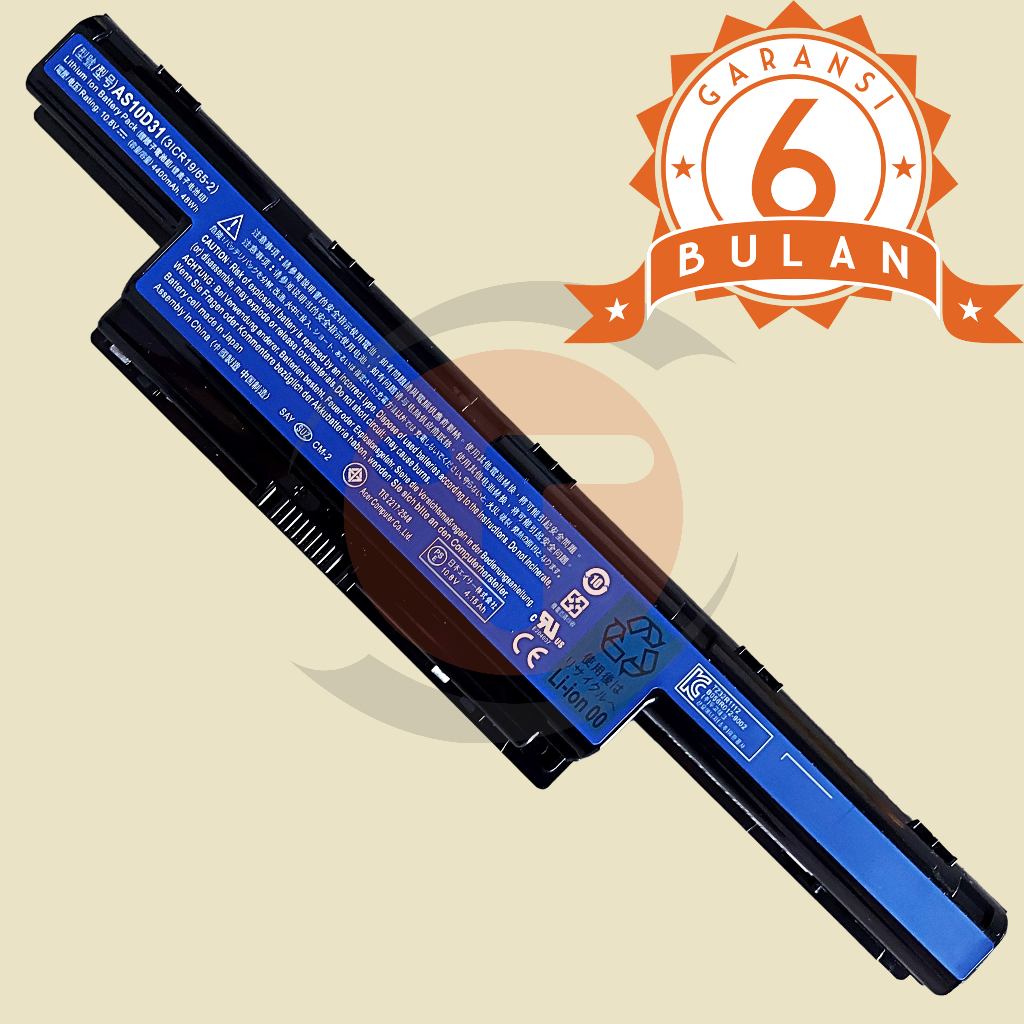 Batteria Compatibile Per ACER TravelMate 4740, 5740, 7740 – 4400mAh 11.1V – Sostituisce AS10D61, AS10D31, BT.00603.111 – Vhbw Qualità