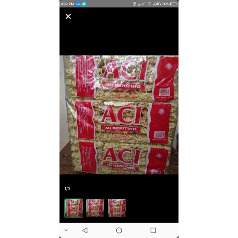 Jual Mie Kering Aci 600gr Mie Keriting Shopee Indonesia