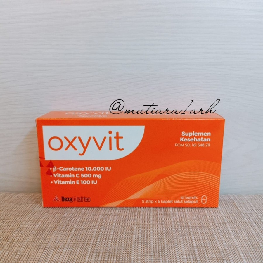 Jual OXYVIT 1 BOX ISI 30 TAB | Shopee Indonesia