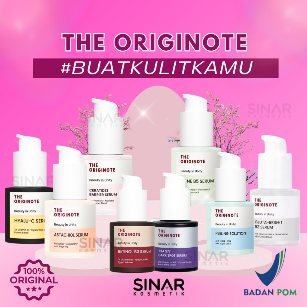 Jual The Originote Series Serum 20ml | Bright B3 Serum 20ml / Acne B5 ...
