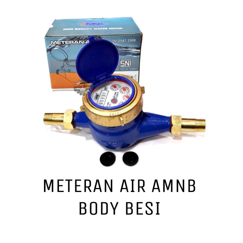 Jual METERAN AIR SNI AMNB BODY PVC/BODY BESI 1/2 INCH | Shopee Indonesia