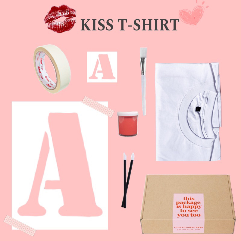 Jual PART 1 (freebox)DIY TSHIRT KISS KAOS TSHIRT KISS DIY DIY KISS