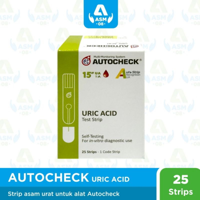 Jual AUTOCHECK URIC ACID STRIP 25 | Shopee Indonesia