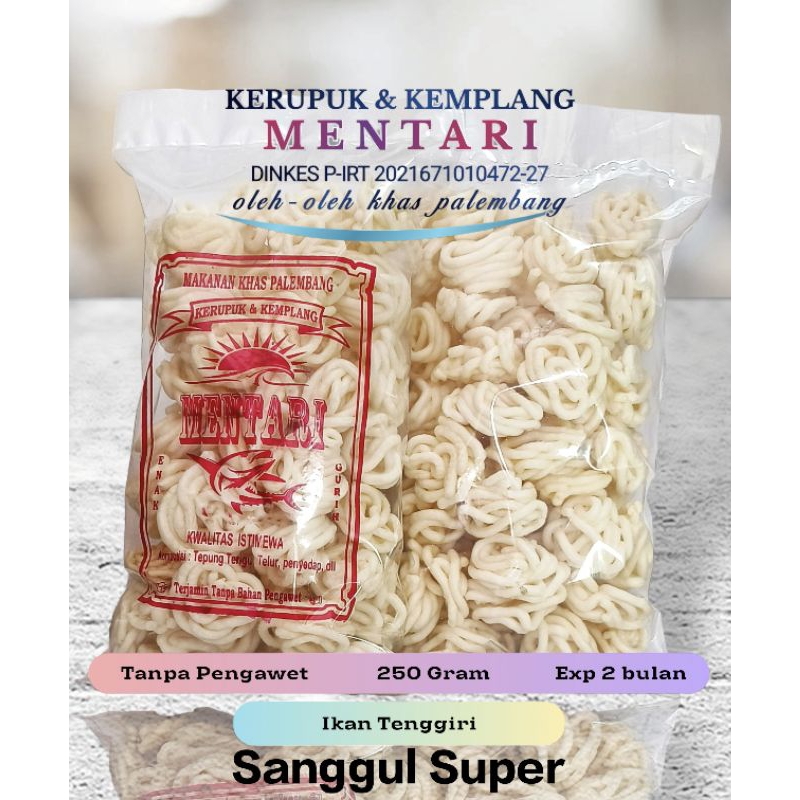 Jual Kerupuk Sanggul Keriting Super Ikan Tenggiri Khas Palembang