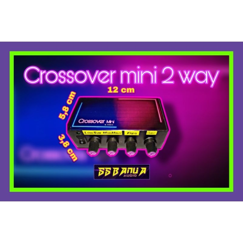 Jual Crossover mini 2 way 4 potensio , Lowsub ,midhigh + adaptor ...