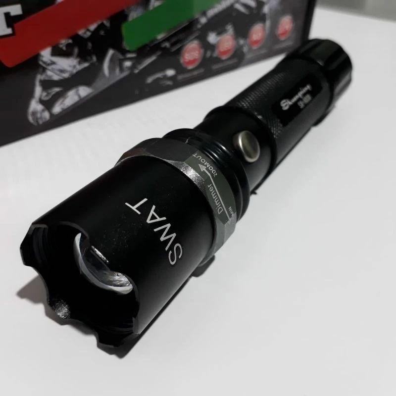 Jual SENTER SWAT DENGAN LIGHT STICK | STICK PARKIR| SENTER PARKIR ...