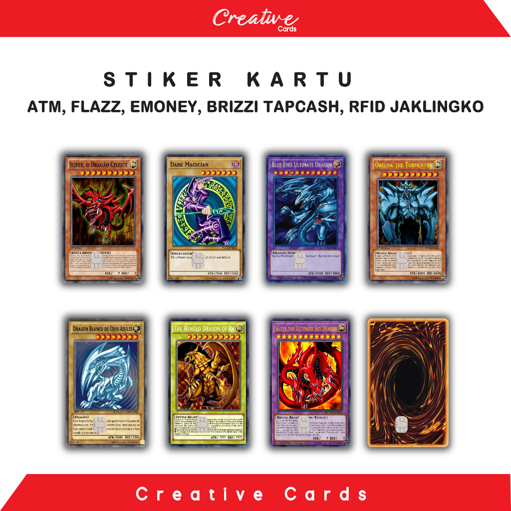 Jual Stiker Sticker Kartu Atm Skin Card Anime - Kartu Yu Gi Oh SPESIAL ...