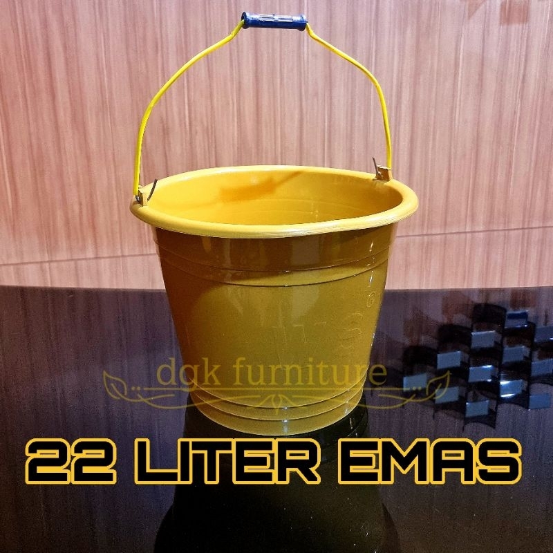 Jual Ember Timba Timbah Air Plastik Bergagang Gagang Cor Semen Hitam