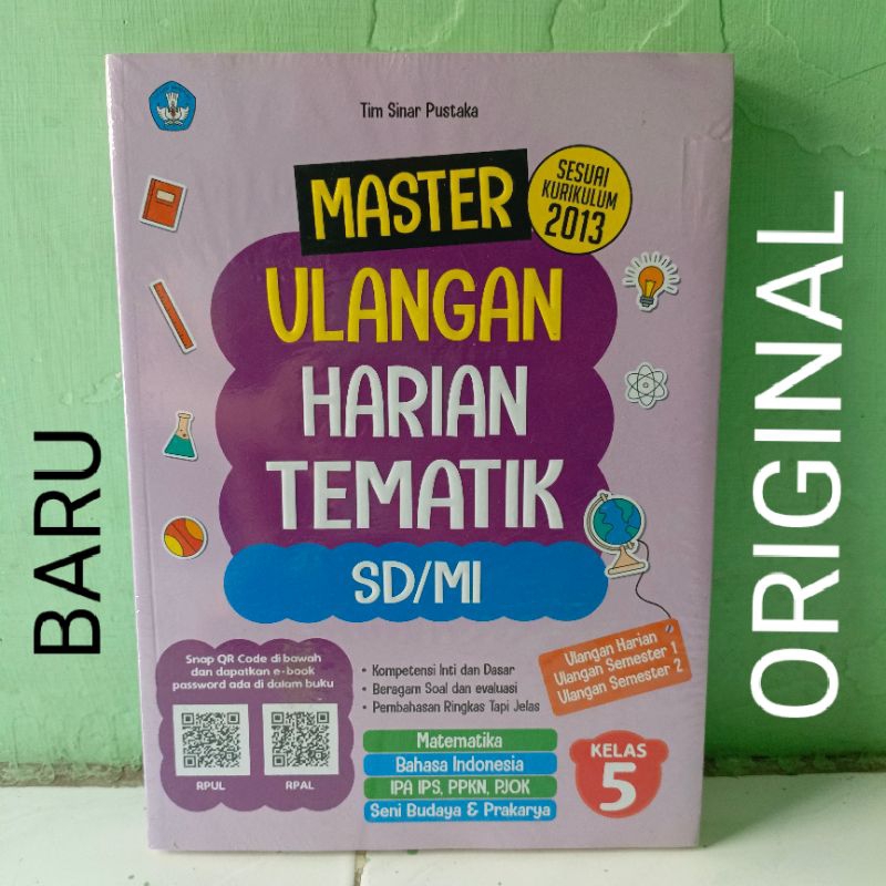 Jual Buku Master Ulangan Harian Tematik Kelas 5 SD MI Kurikulum 2013 ...