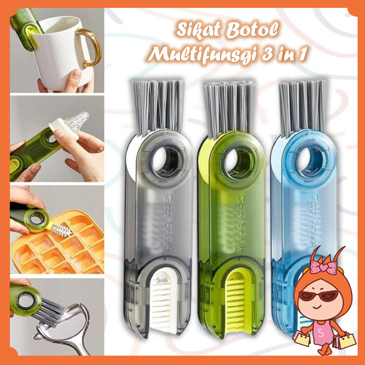 Jual Reseller Welcome - H5988 Sikat Multifungsi Pembersih Botol 3 In 1 ...