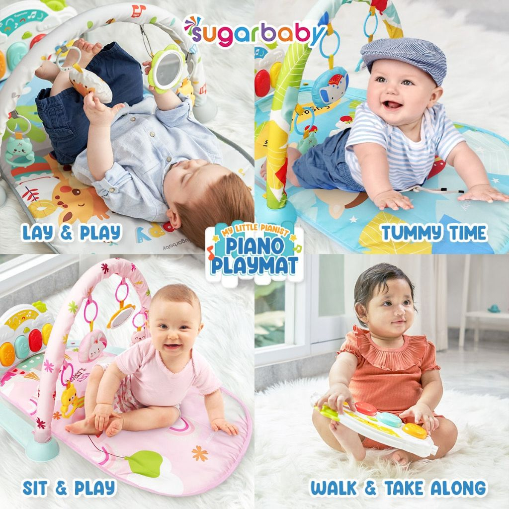 Jual Sugar Baby All in 1 Piano Playmat Mainan Bayi/playmat bayi/Sugar