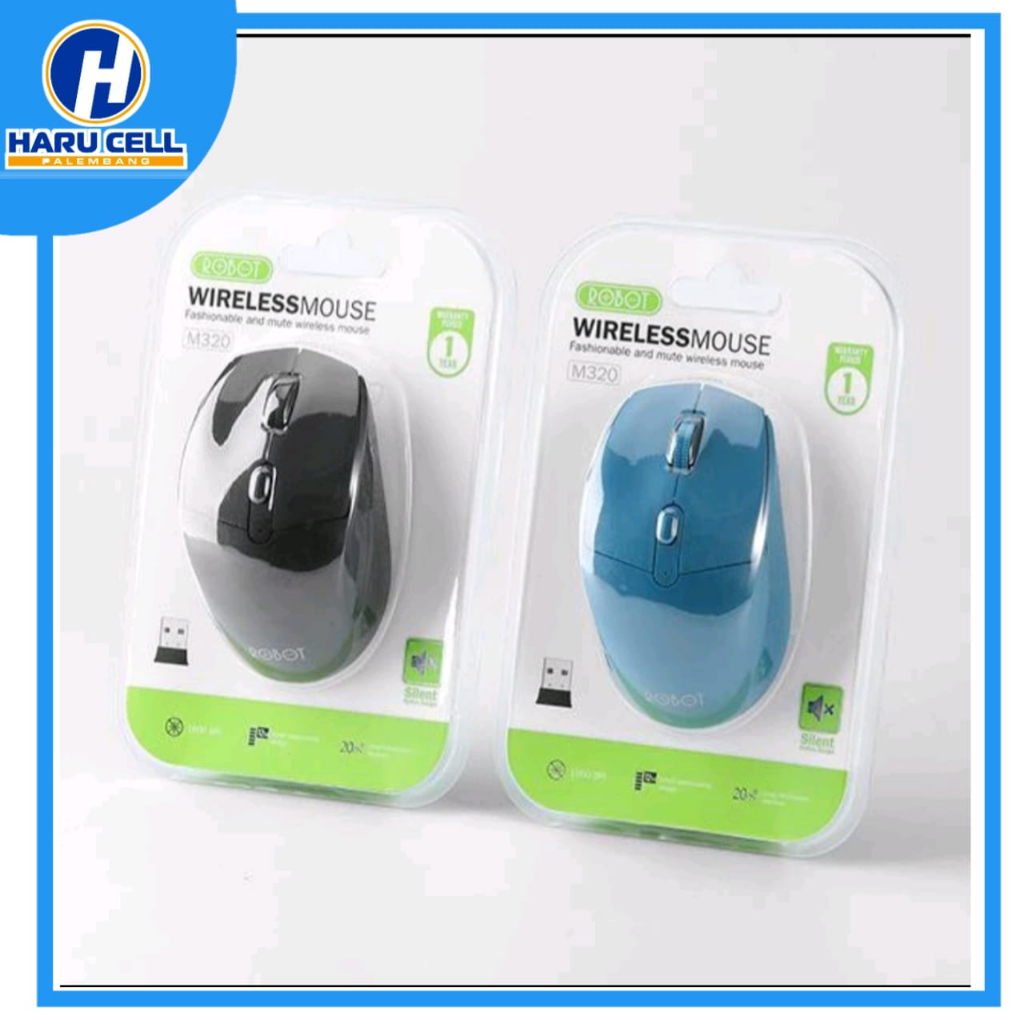 Jual Mouse Robot Wireless M320 Black 6D Silent, Ergonomis Gaming Office ...