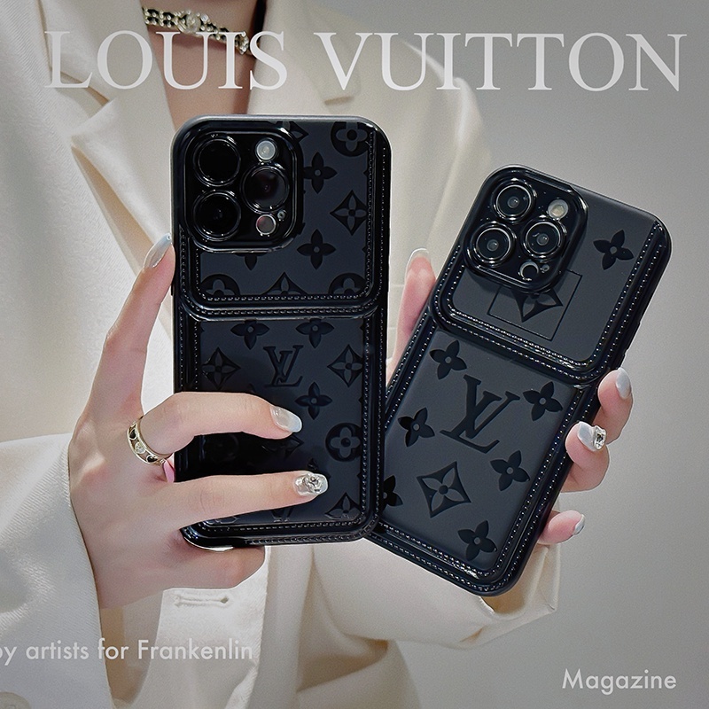 PREMIUM LEATHER CASE MOTIF LUBANG LOGO iPhone 13 PRO MAX 14 PRO MAX 14 PLUS  BRAND LV. GUCCI. BRANDE GLASS CAMERA PROTECTOR OtterBox Box Softcase Soft  Case Silikon Silicone Jelly Hardcase