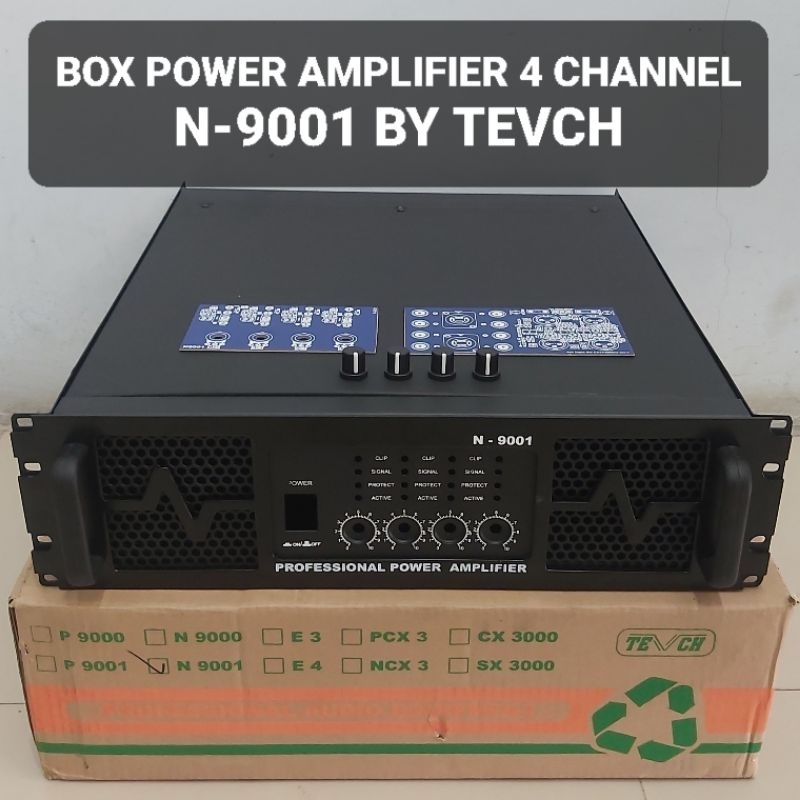 Jual TEVCH Box Power N9001 4 Channel Amplifier Boks N9001 4 Chennel