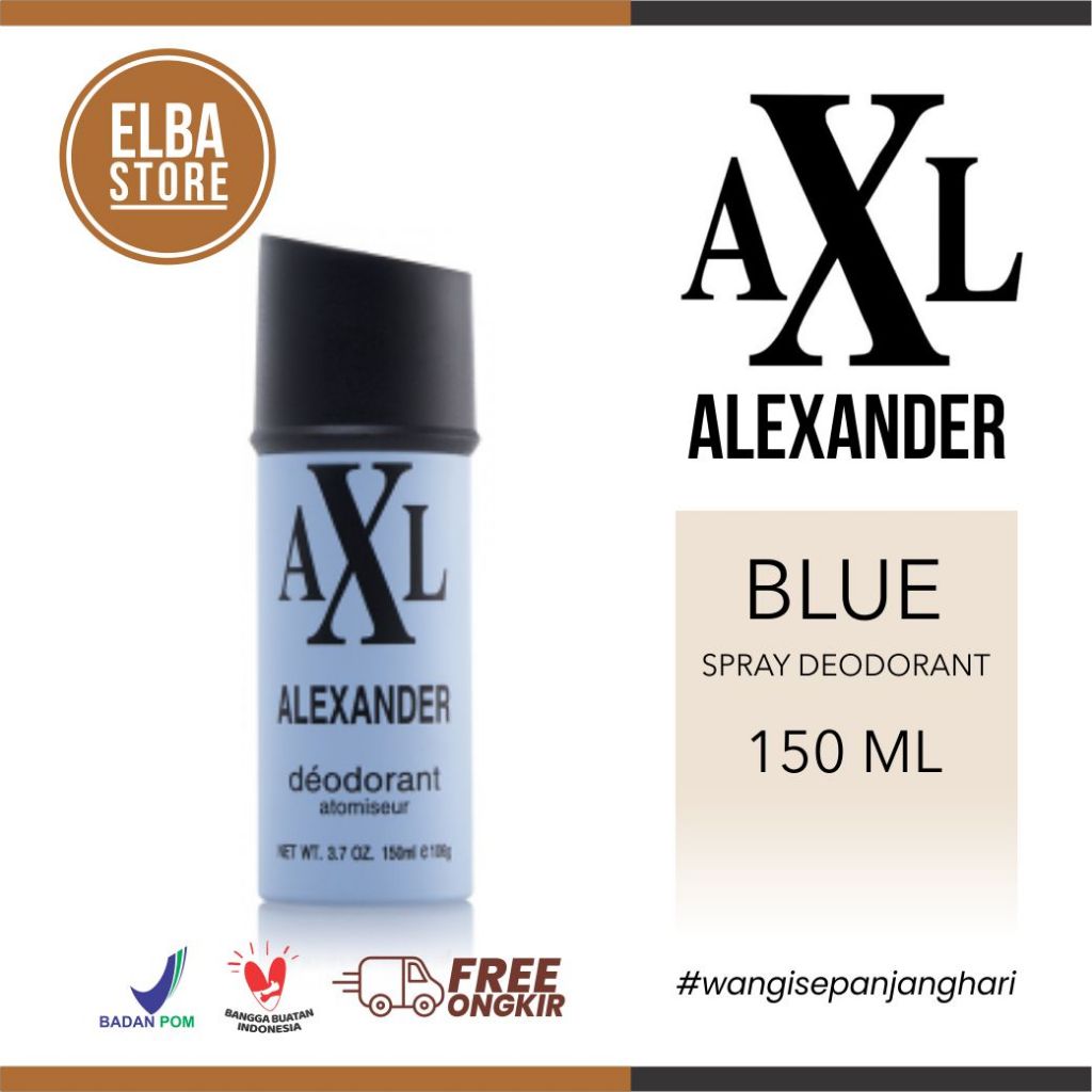 Jual AXL Alexander Body Spray Deodorant 150ml | Shopee Indonesia