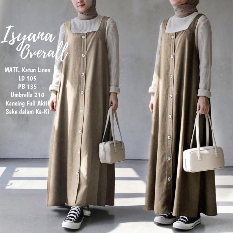 Jual ISYANA OVERALL/ BAJU KODOK / OVERALL BAJU GAMIS BUNTUNG WANITA ...