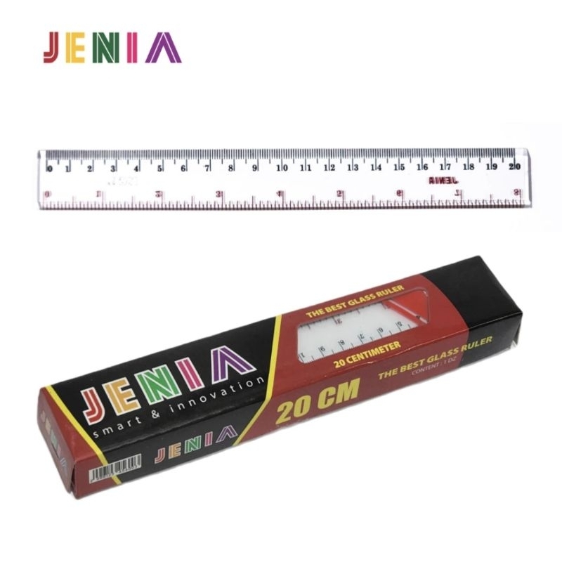 Jual Penggaris Plastik Jenia Ruler Box Isi Pcs Shopee Indonesia