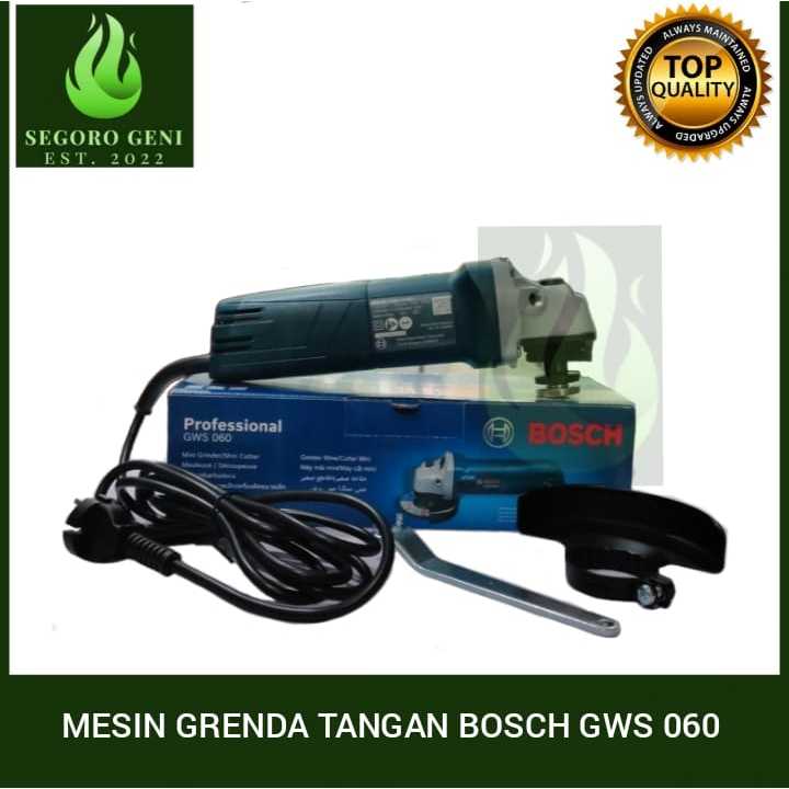 Jual Mesin Gerinda Tangan, 4 Inch, GWS 060, Merk: Bosch | Shopee Indonesia