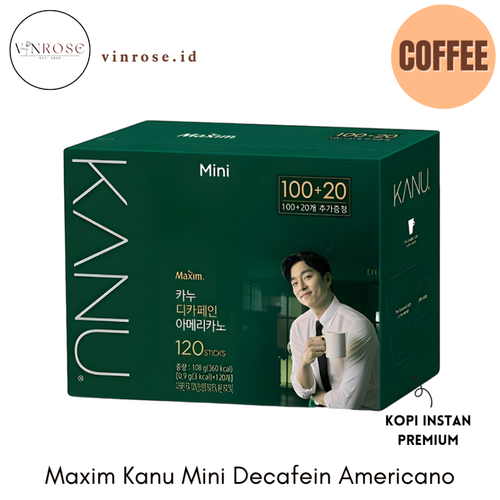 Jual Maxim Kanu Mini Decafein Americano 120 Sachet Kopi Korea/Maxim ...
