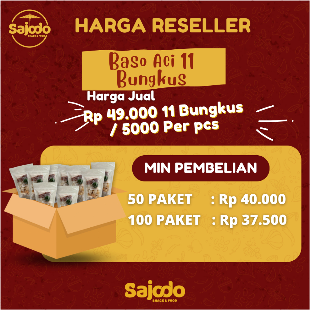 Jual Paket Reseller Baso Aci 11 Bungkus Shopee Indonesia