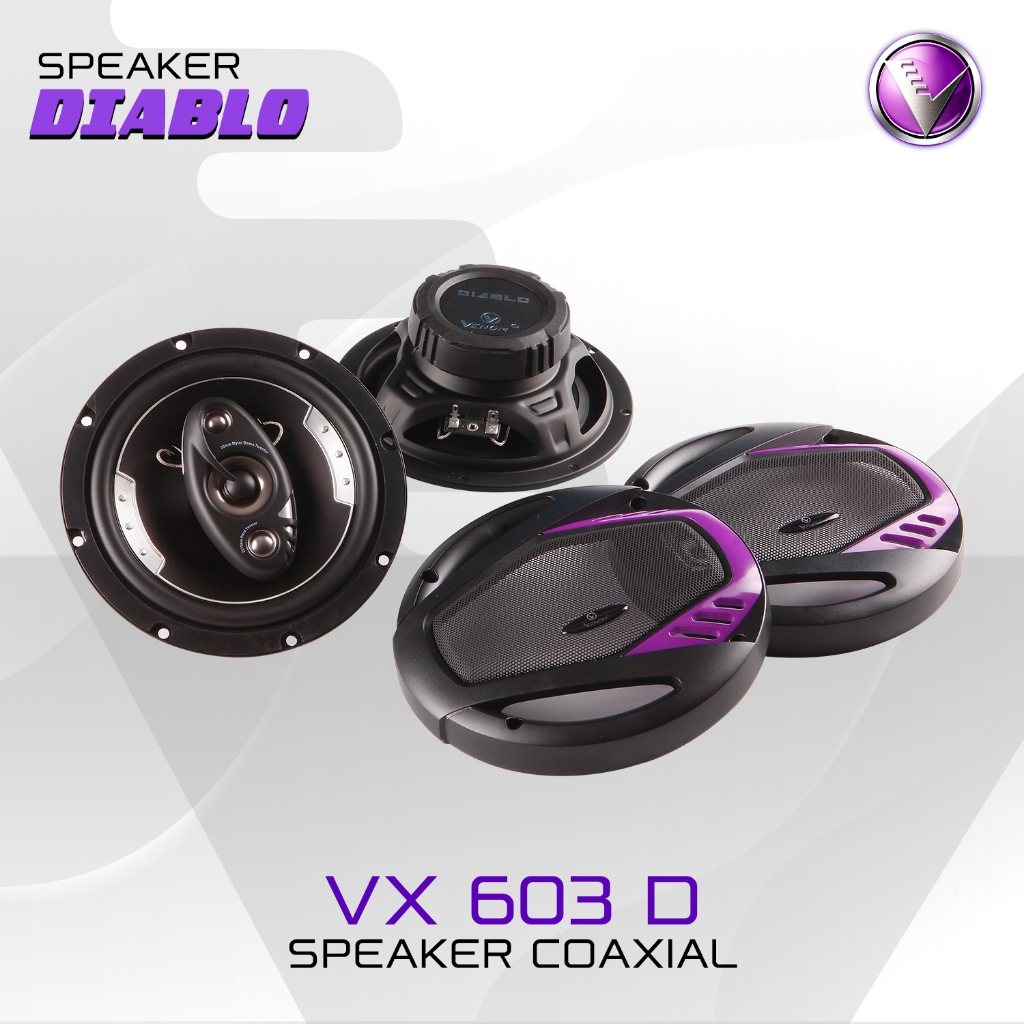 Jual SPEAKER COAXIAL VENOM DIABLO VX 603 D Audio Mobil Shopee Indonesia