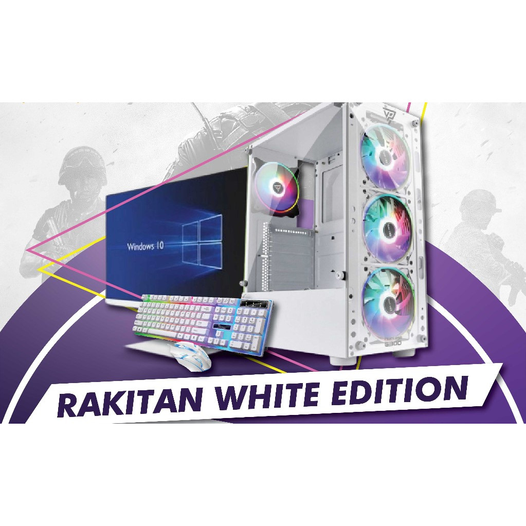 Jual PC GAMING FULLSET i5-10400F Gen 10/8gb/SSD/VGA RX 580 8GB ddr5/MON ...