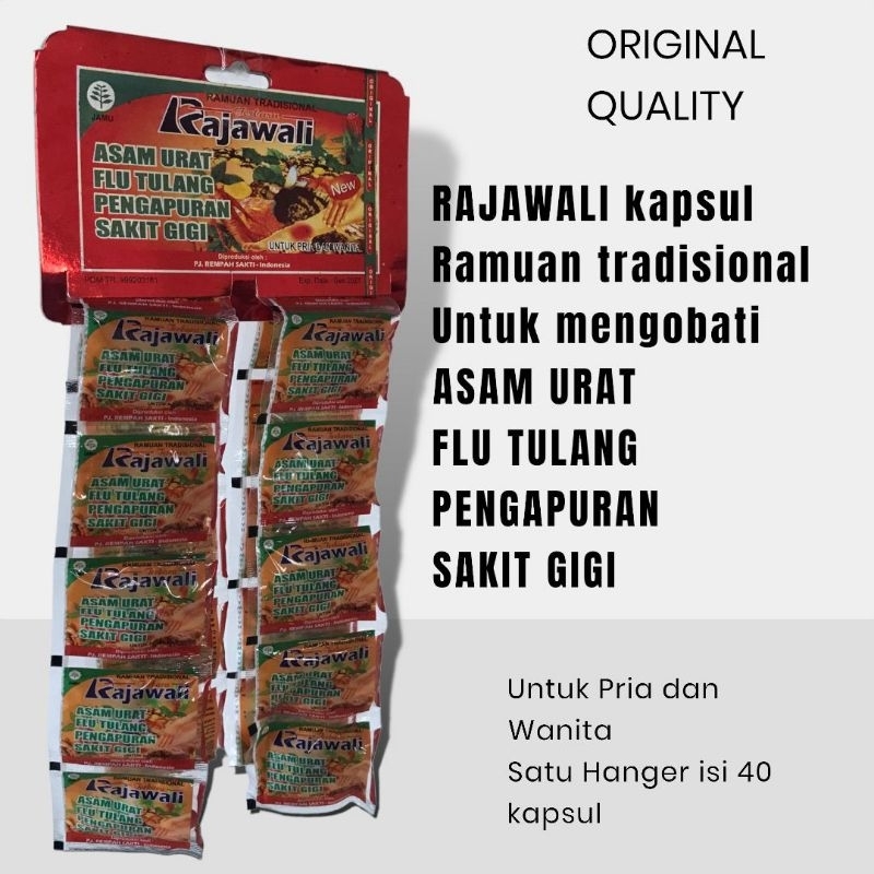 Jual RAJAWALI Kapsul Asam urat Pegal Linu | Shopee Indonesia