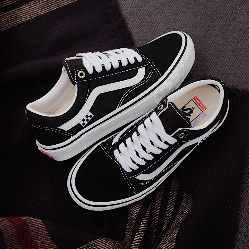 Jual SEPATU VANS ORIGINAL RESMI OLD SKOOL PRO SKATE BLACK WHITE Shopee Indonesia