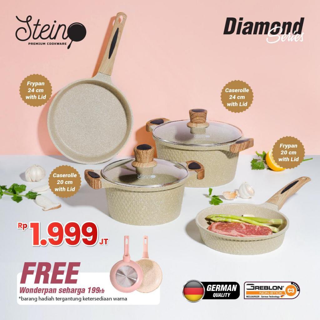 Jual X Bonus Steincookware Paket Diamond Isi Panci Stein Original