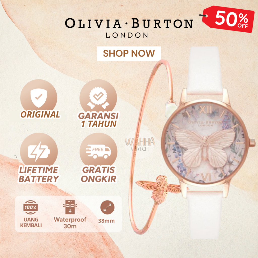 Jam tangan olivia burton asli sale