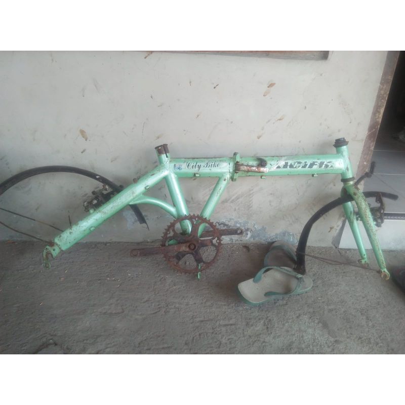 Jual Rangka sepeda lipat frame seli ring 16 pacific | Shopee Indonesia