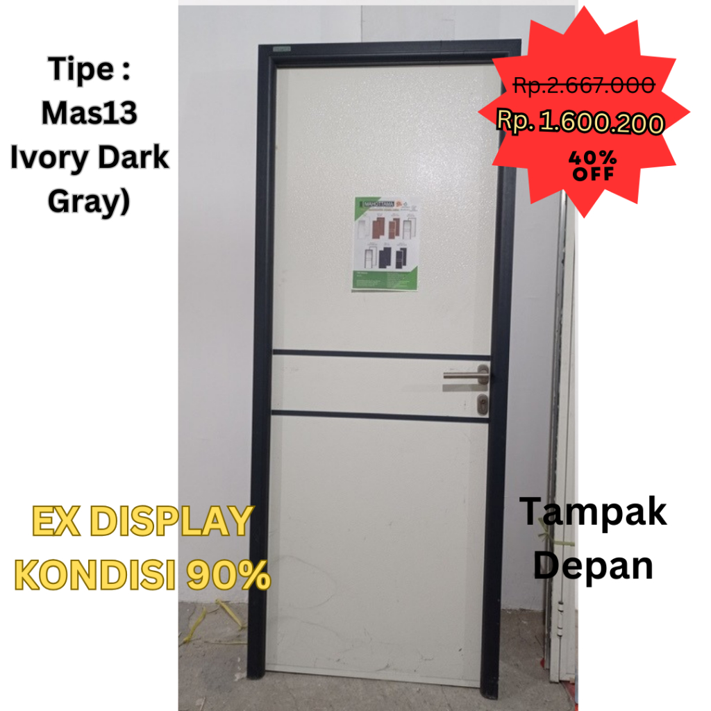 Jual EX DISPLAY Pintu Aluminium Mahottama Pintu Rumah Modern MAS13 - 80 ...