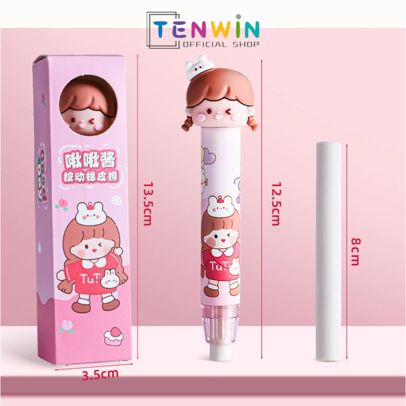 Jual Penghapus Pensil Mekanik Retractable Pencil Eraser Refill ...