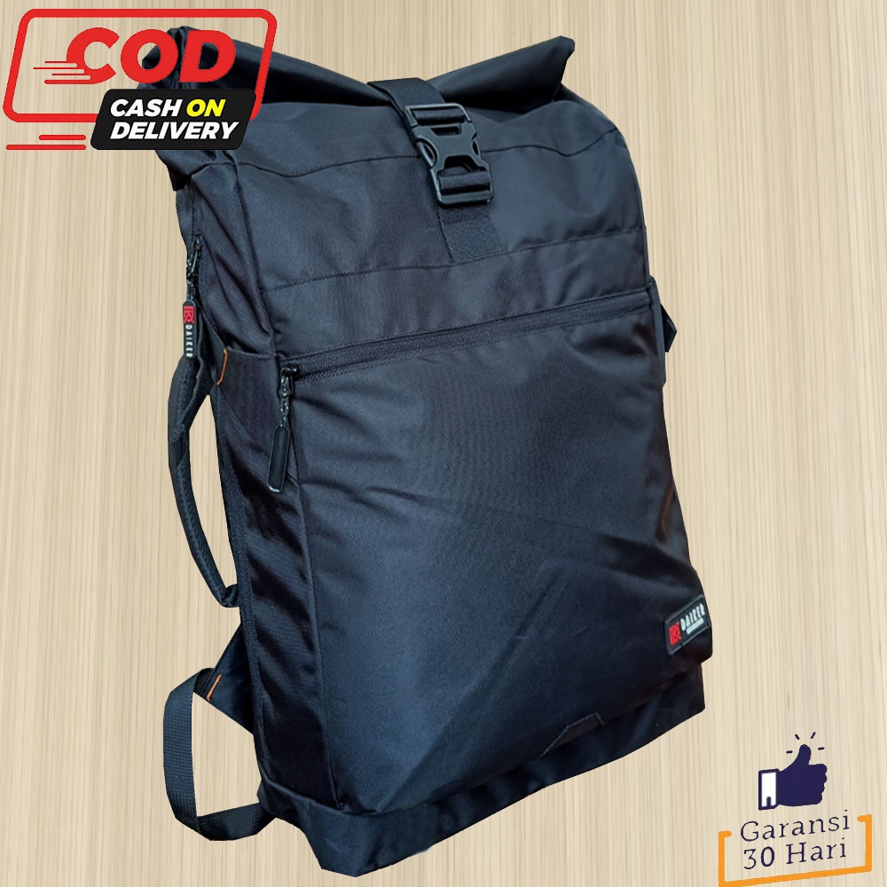 Jual Backpack Daiker GOOA Black Series - Tas Ransel Pria Semi Keril 40 ...