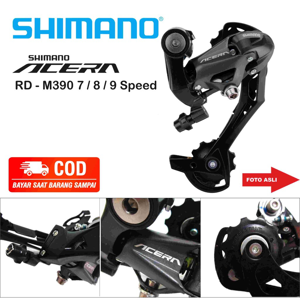 Jual Shimano RD Sepeda 7 8 9 Speed Transmisi Gear Gigi Belakang Sepedah ...