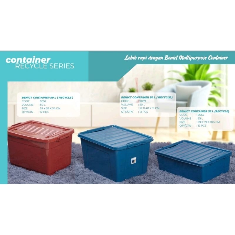 Jual Kotak Penyimpanan Besar Roda 30L / Kontainer Box Plastik khusus ...