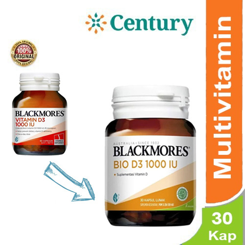 Jual Blackmores Vitamin D3 1000 IU 60 Kapsul & D3 BIO 1000 IU 30 Kapsul