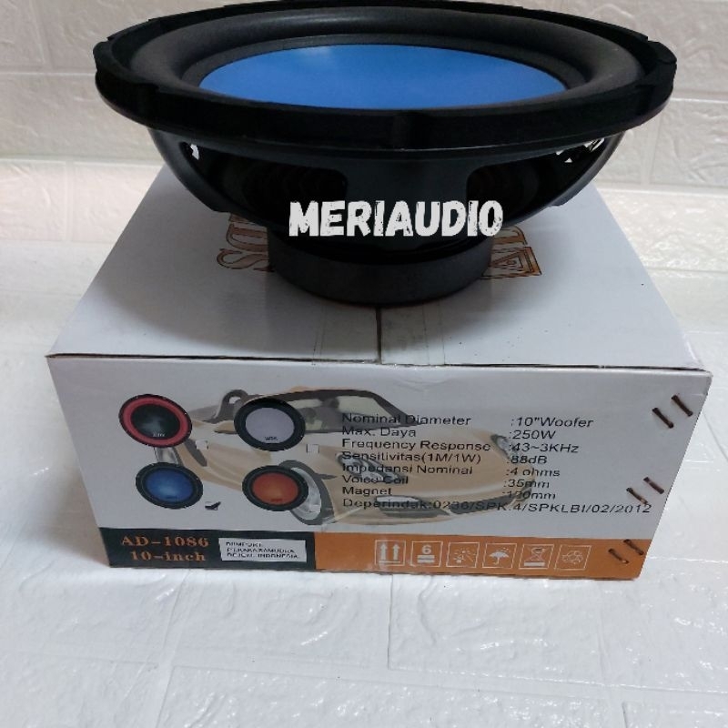 Jual SUBWOOFER ADS 10 INCH DOUBLE COIL Shopee Indonesia