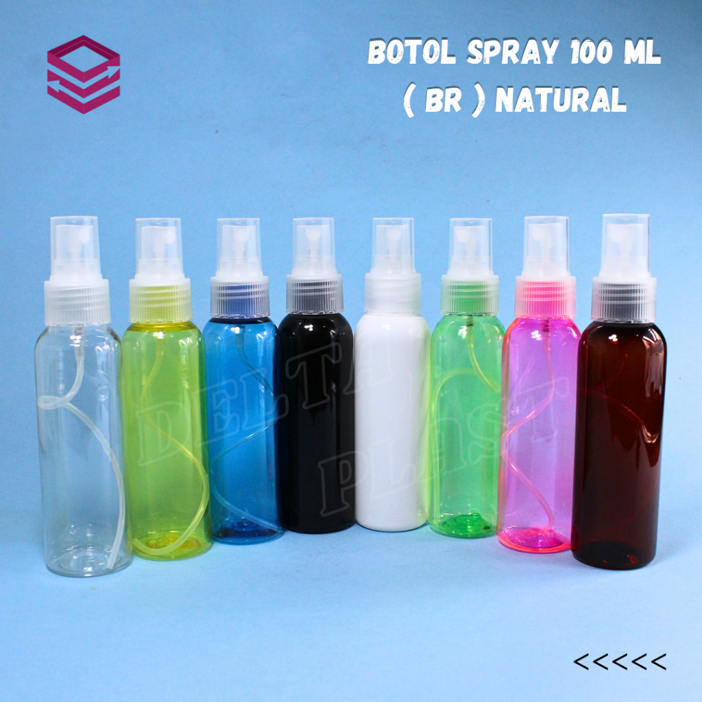 Jual Botol Spray 100 ML Varian Warna / botol pet 100ml - Spray Natural ...