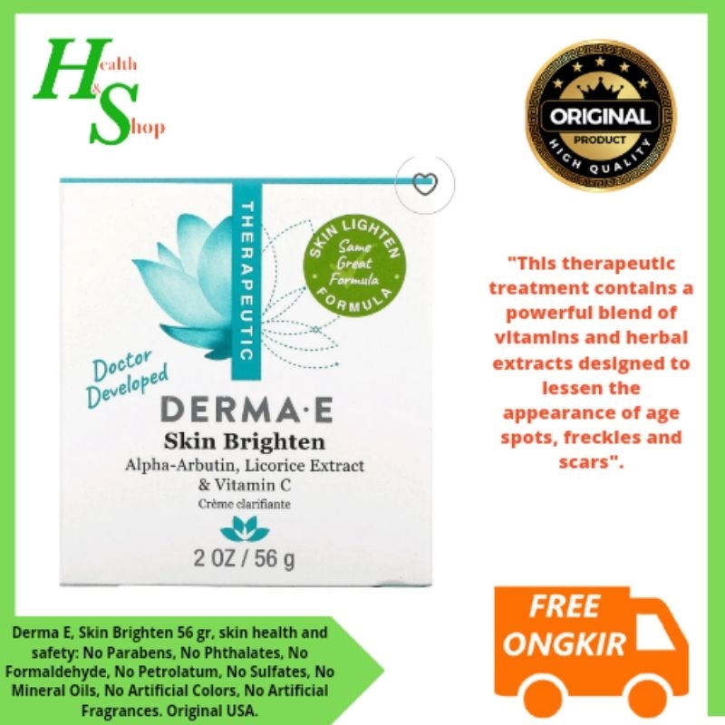 Jual Derma E Skin Brighten, 2 oz (56 g) Shopee Indonesia