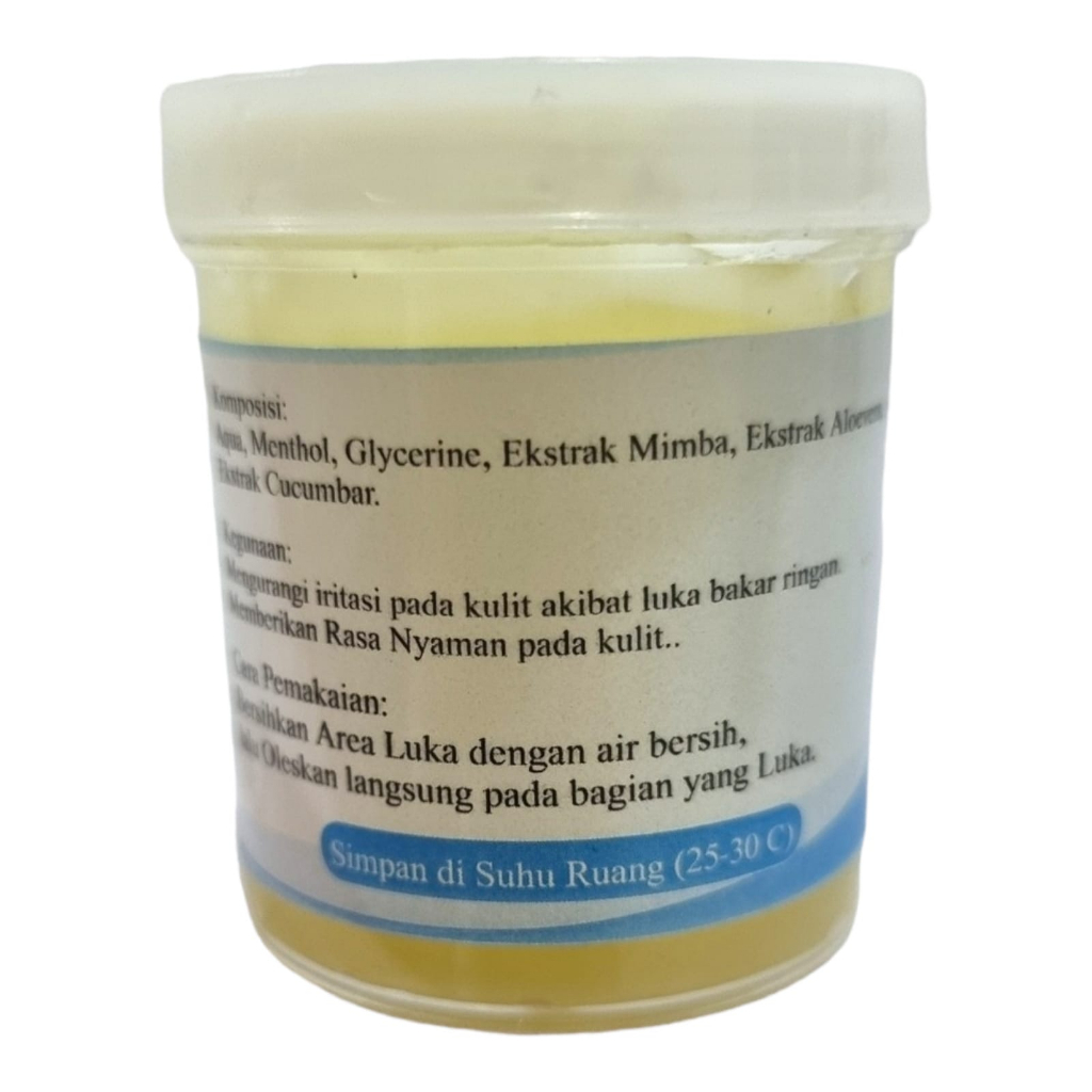 Jual gel luka bakar ringan dengan ekstrak aloe vera dan daun mimba