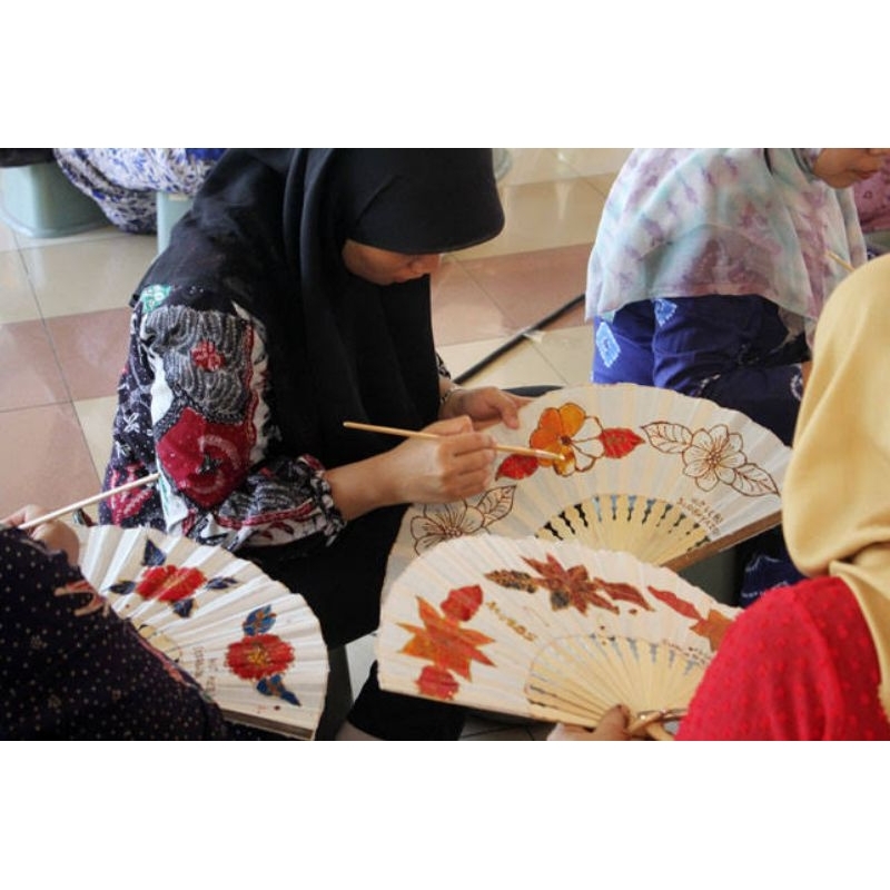 Kipas Lukis Bahan Kerajinan Media Lukis Berkualitas