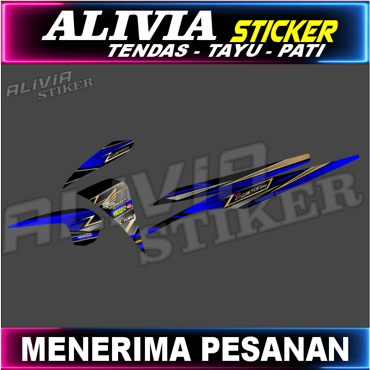 Jual Stiker Decal Striping Motor Refo F Th Bisa Custom Desain Shopee Indonesia