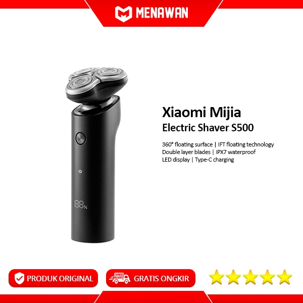 Jual Xiaomi Mijia Electric Shaver S500 Alat Cukur Kumis Cukuran Jenggot ...