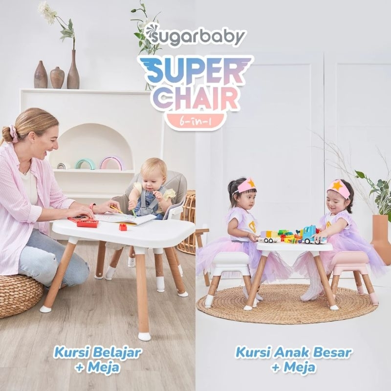 Jual Sugar Baby Super Chair 6in1 Kursi Makan Bayi High Chair Sugar