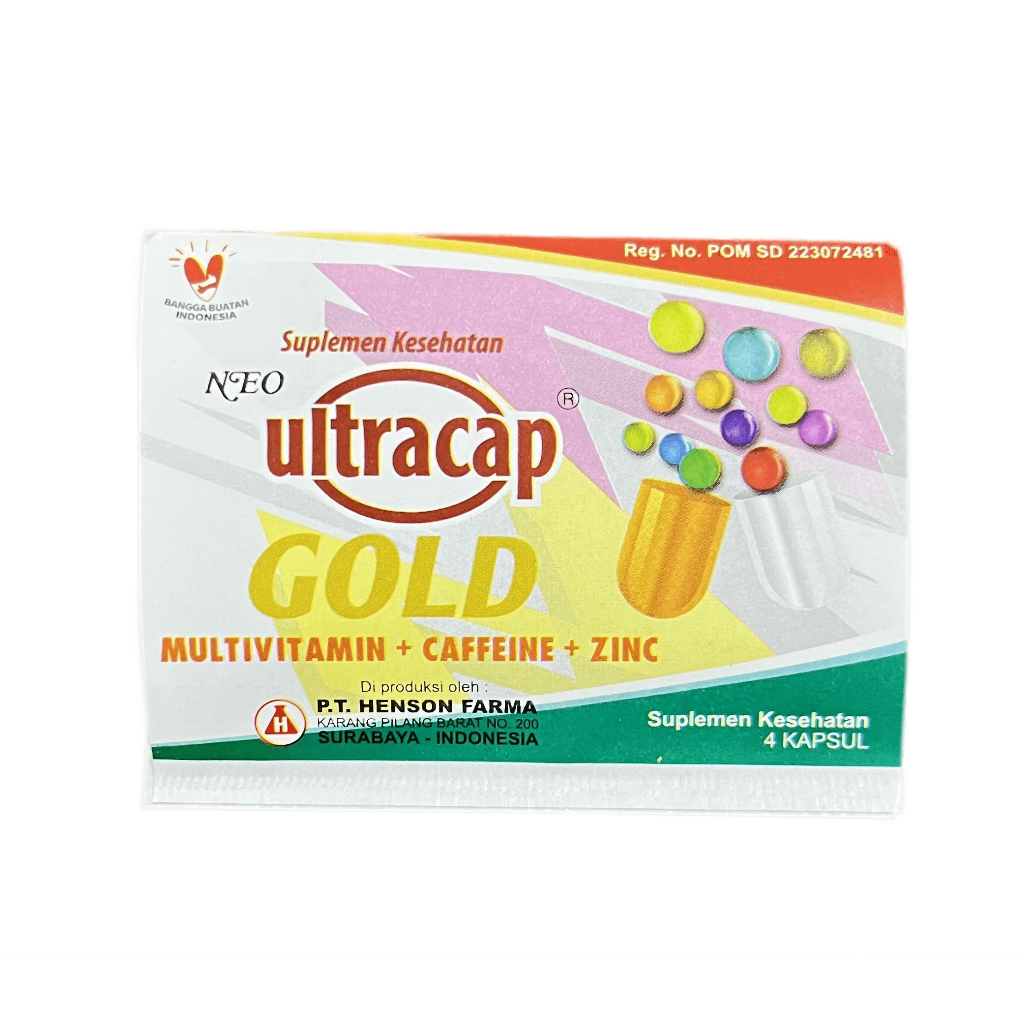 Jual ULTRACAP GOLD Suplemen Multivitamin C E & B Kompleks Disertai Zinc ...