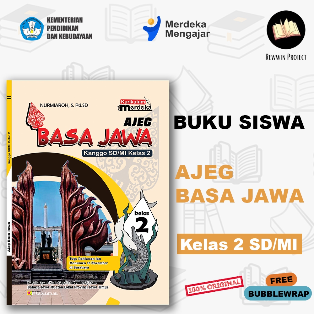 Jual Buku Siswa Ajeg BASA JAWA Untuk Kelas 2 SD - KURIKULUM MERDEKA ...