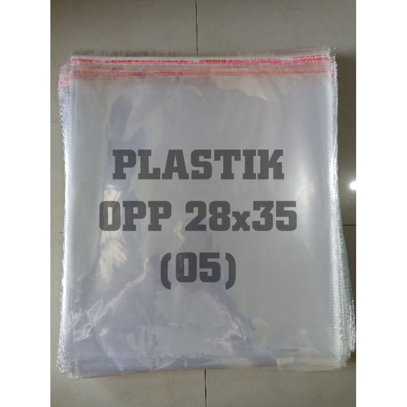 Jual Plastik Opp Baju Tebal 05 28x35 Plastik Opp Seal Lem Isi 100 Lembar Shopee Indonesia 2192