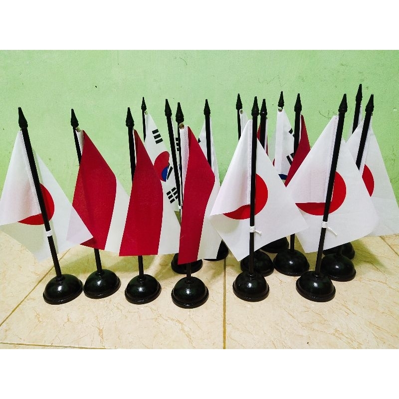 Jual Bendera Meja Tiang Kayu Shopee Indonesia