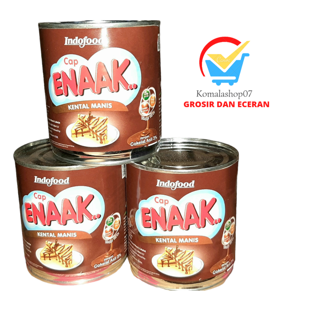 Jual INDOFOOD CAP ENAK COKLAT KALENG CREAMER 370G Shopee Indonesia